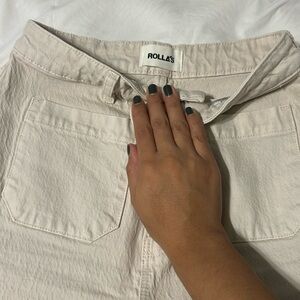 Rollas beige sailor jeans
